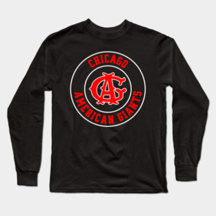 The Chicago American Giants Circle Logo Negro League Baseball Long Sleeve T-Shirt
