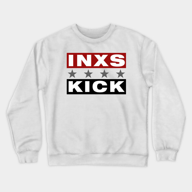 INXS kick Crewneck Sweatshirt by Timeless Chaos