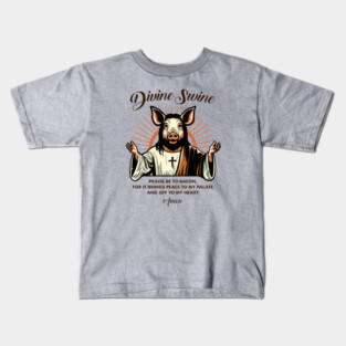 DIVINE SWINE Kids T-Shirt