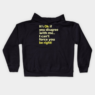 Righteous Disagreement Kids Hoodie