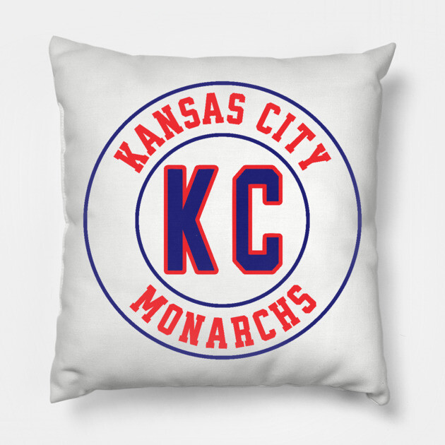 KC - Kansas City Monarchs Negro League Baseball Pillow by UrbanLifeApparel