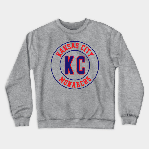 KC - Kansas City Monarchs Negro League Baseball Crewneck Sweatshirt by UrbanLifeApparel