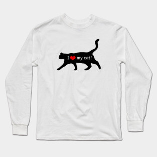 I Love My Cat Long Sleeve T-Shirt