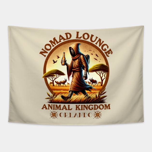 Nomad Lounge II Orlando Florida Theme Park Bar Tapestry by Joaddo