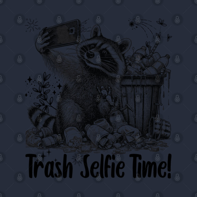 Funny Racoon Selfie by JessArty