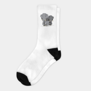 Elephant Family Socks