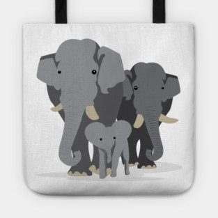 Elephant Family Tote