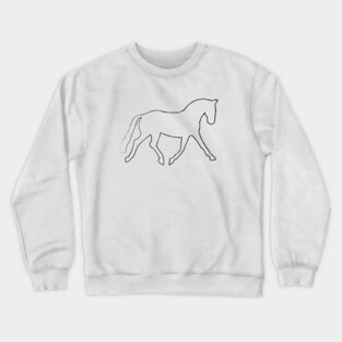 Dressage Line Art Crewneck Sweatshirt