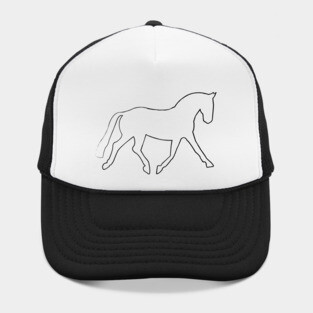Dressage Line Art Hat