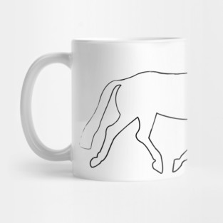 Dressage Line Art Mug