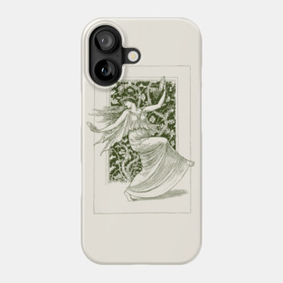 Vintage Sapphic Art Nouveau Illustration Phone Case