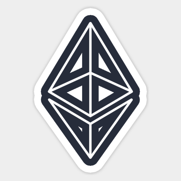 Ethereum Sticker by dumbshirts