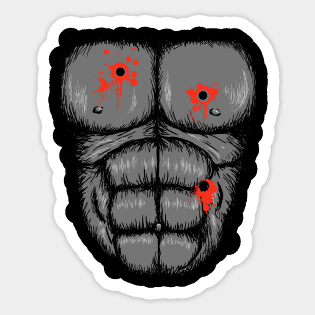 Harambe Halloween Costume T-Shirt - Gunshot Gorilla Chest Tee Magnet by dumbshirts