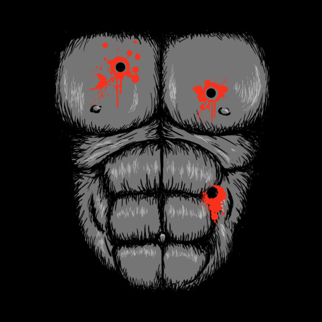 Harambe Halloween Costume T-Shirt - Gunshot Gorilla Chest Tee by dumbshirts