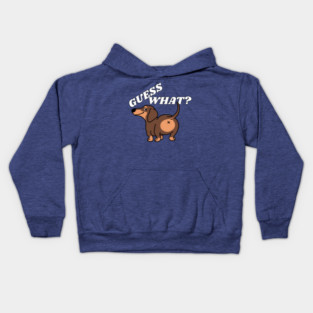 Funny Dachshund Shirt GUESS WHAT? Dachshund BUTT Kids Hoodie