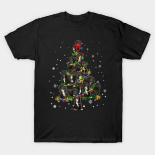 Black Cockapoo-Christmas Tree T-Shirt