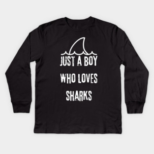 Shark Lover Kids Long Sleeve T-Shirt