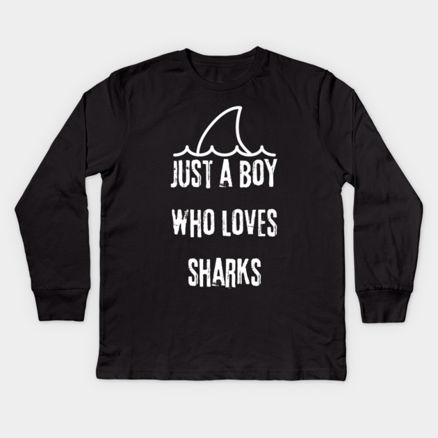 Shark Lover Kids Long Sleeve T-Shirt by BlackMeme94