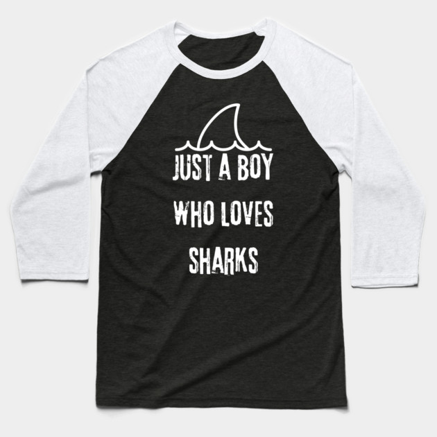 Shark Lover Baseball T-Shirt by BlackMeme94