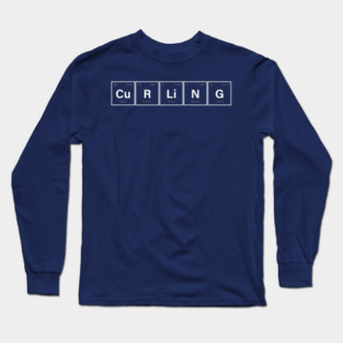 Curling periodic table Long Sleeve T-Shirt