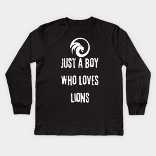 Lion Lover Kids Long Sleeve T-Shirt