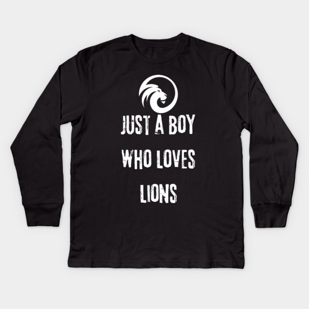Lion Lover Kids Long Sleeve T-Shirt by BlackMeme94