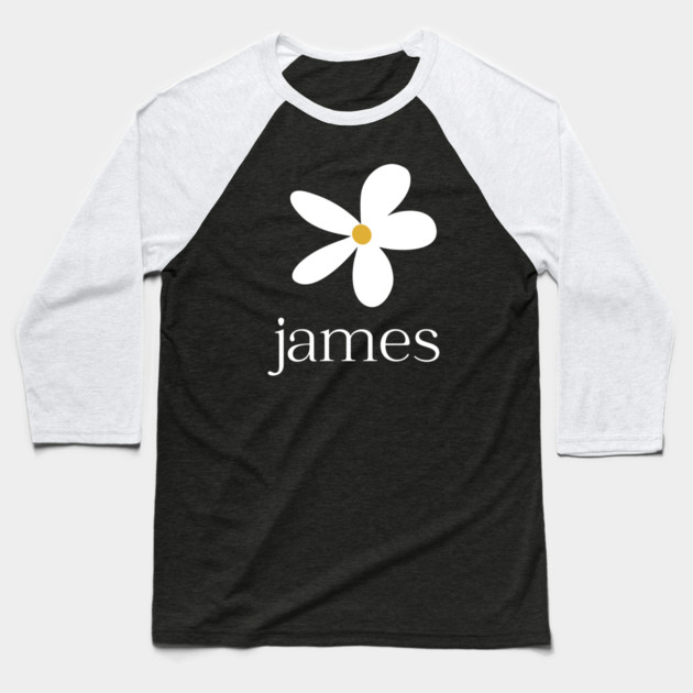 James Band Flower Baseball T-Shirt by Timeless Chaos