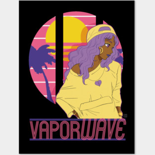 Vaporwave Girl Posters and Art