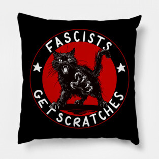 Cats Against Fascists Pillow