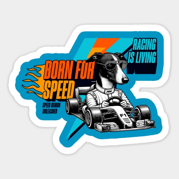 Racing is Living, Speed Demon Unleashed Magnet by Vinokurio