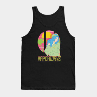 Vaporwave Girl Tank Top