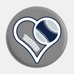 I Heart New York Yankees Baseball Pin
