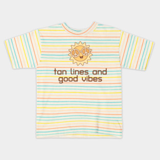 Tan Lines And Good Vibes Kids T-Shirt