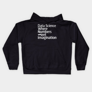 Data Science: Where Numbers Meet Imagination Kids Hoodie