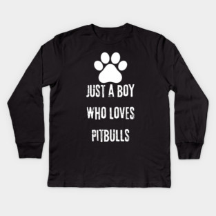 Pitbull Lover Kids Long Sleeve T-Shirt