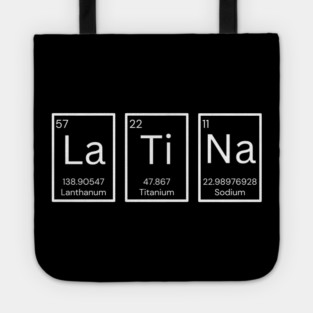 Latina Periodic Table Chemistry Elements Tote
