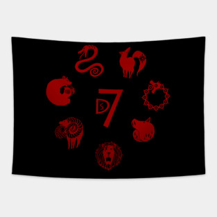 Seven deadly sins Tapestry