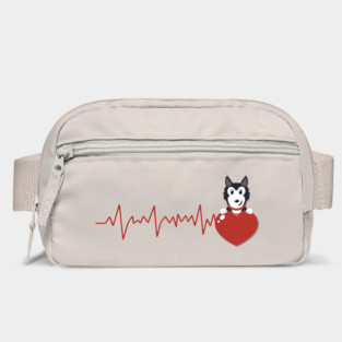 husky dog love Bag