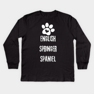 English Springer Spaniel Kids Long Sleeve T-Shirt