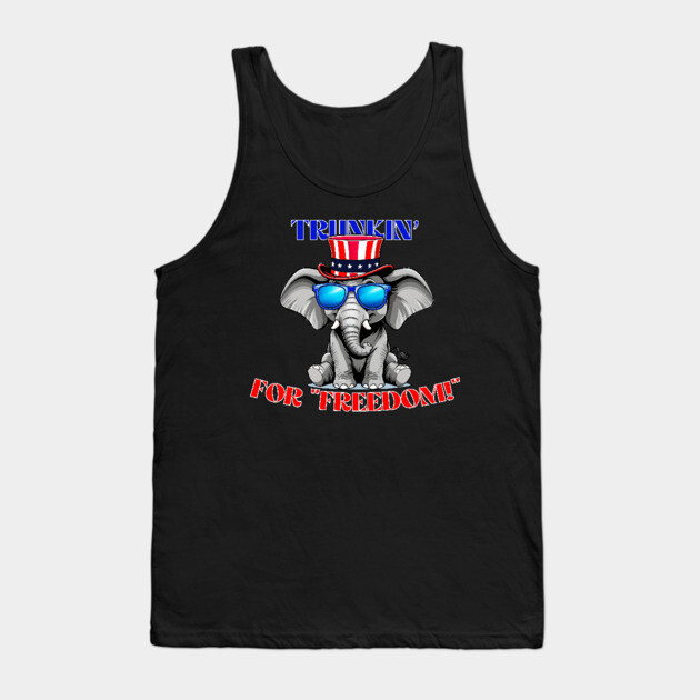 Trunkin' For "Freedom!" Tank Top by DIGITAL MERCH CREATIONS