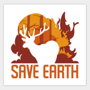 Save Earth, Rescue Animals for men women dad mom Premium T-Shirt Sticker