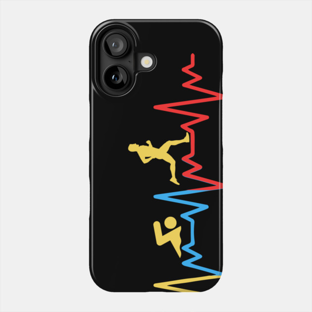 Triathlete Heartbeat Line Phone Case by The WYLD Tribe