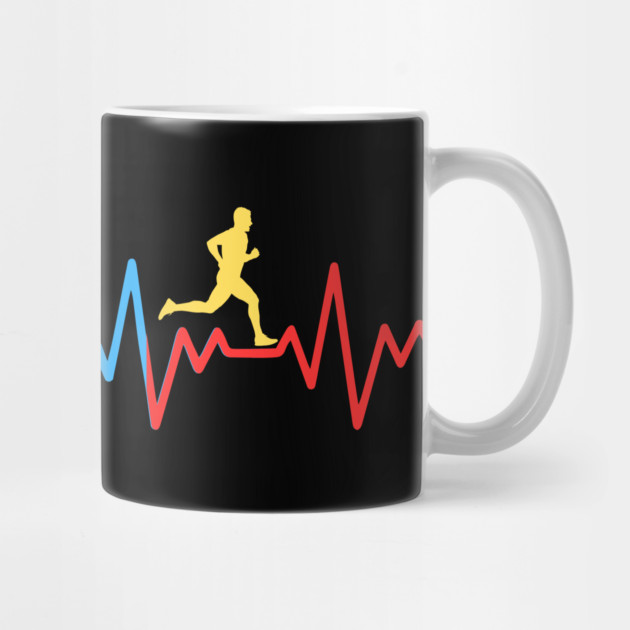 Triathlete Heartbeat Line by The WYLD Tribe