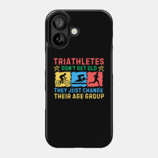 Retro Triathlete Quote Phone Case