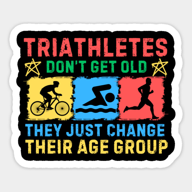 Retro Triathlete Quote Magnet by The WYLD Tribe