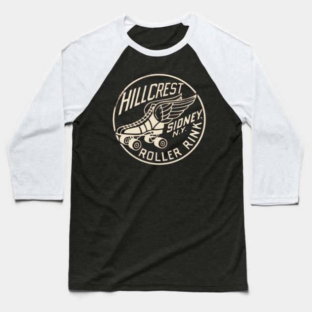 Vintage Roller Skating New York Baseball T-Shirt by Timeless Chaos