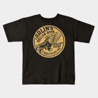 Vintage Roller Skating Baltimore Kids T-Shirt