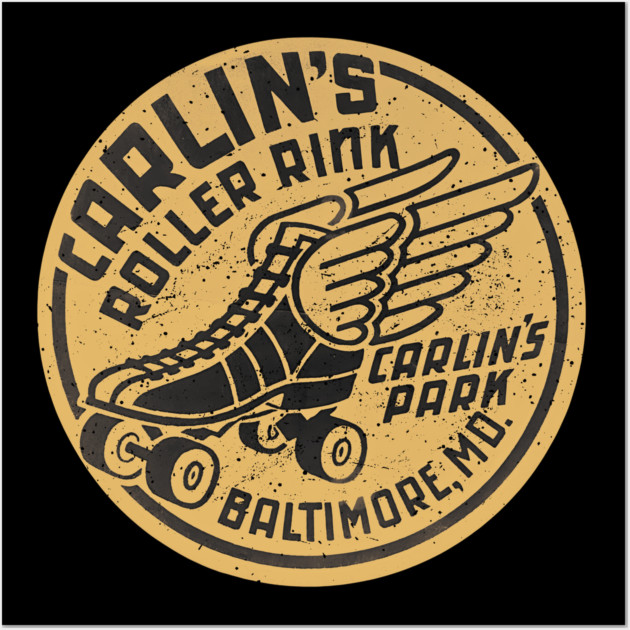 Vintage Roller Skating Baltimore Wall Art by Timeless Chaos