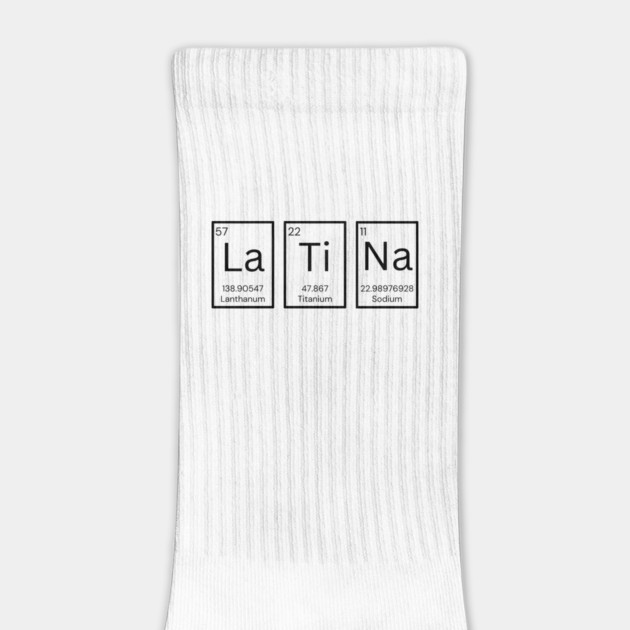 Latina Periodic Tabale Chemistry Elements - La Ti Na by MakerMind8.2
