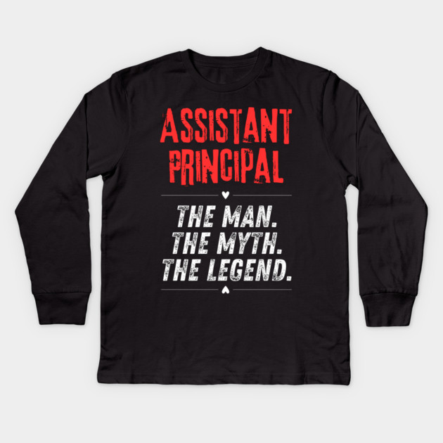 Assistant Principal Kids Long Sleeve T-Shirt by BlackMeme94